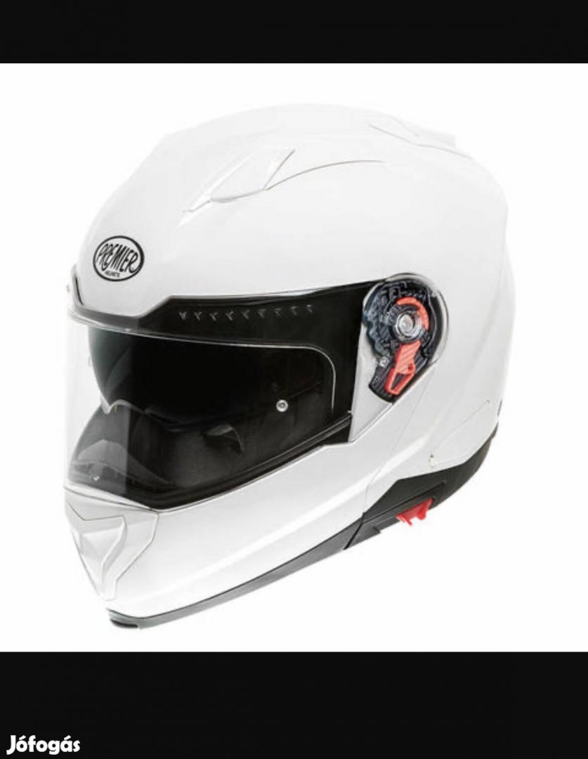 Premier Delta U8 fehér M méret felnyitható bukósisak napszemüveggel 