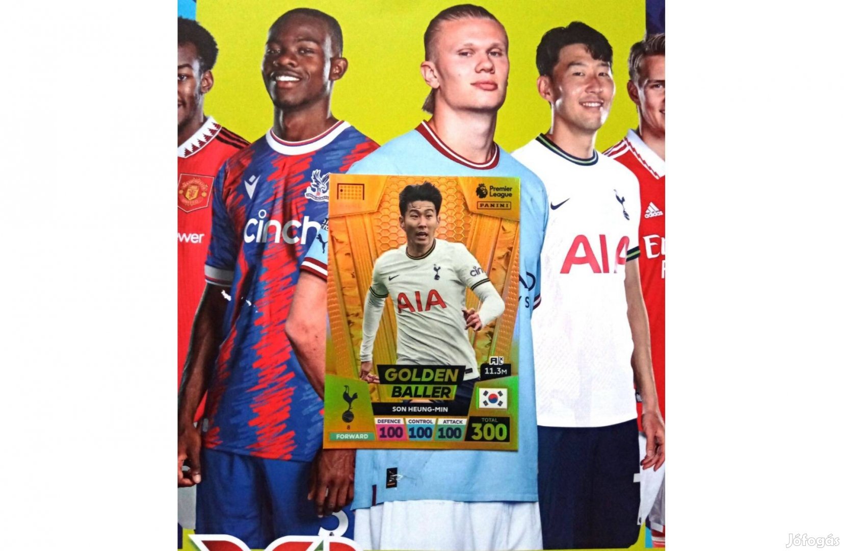 Premier League 2022-2023 Adrenalyn Golden Baller Son kártya