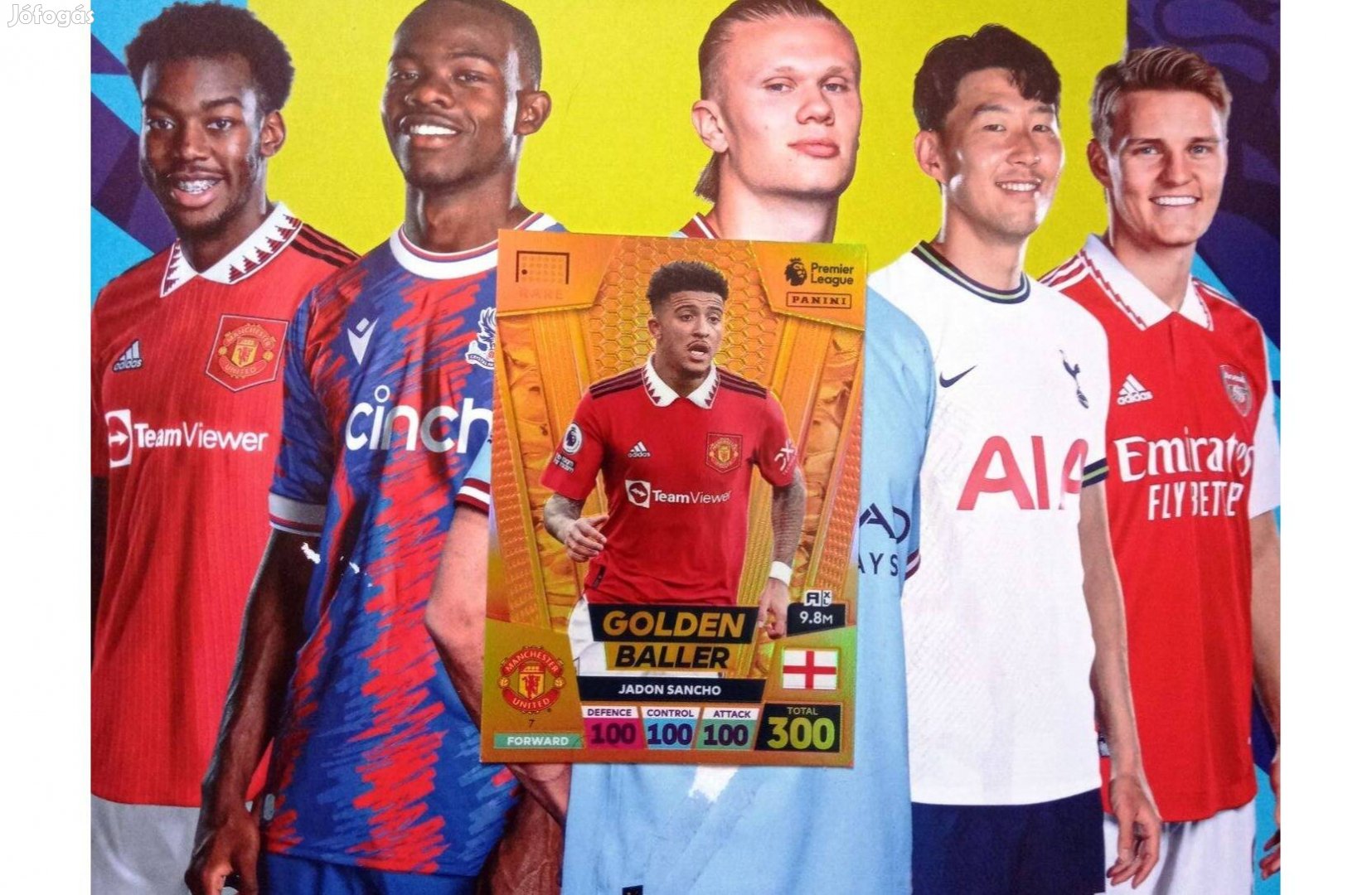 Premier League 2022-2023 Jadon Sancho Golden Baller kártya