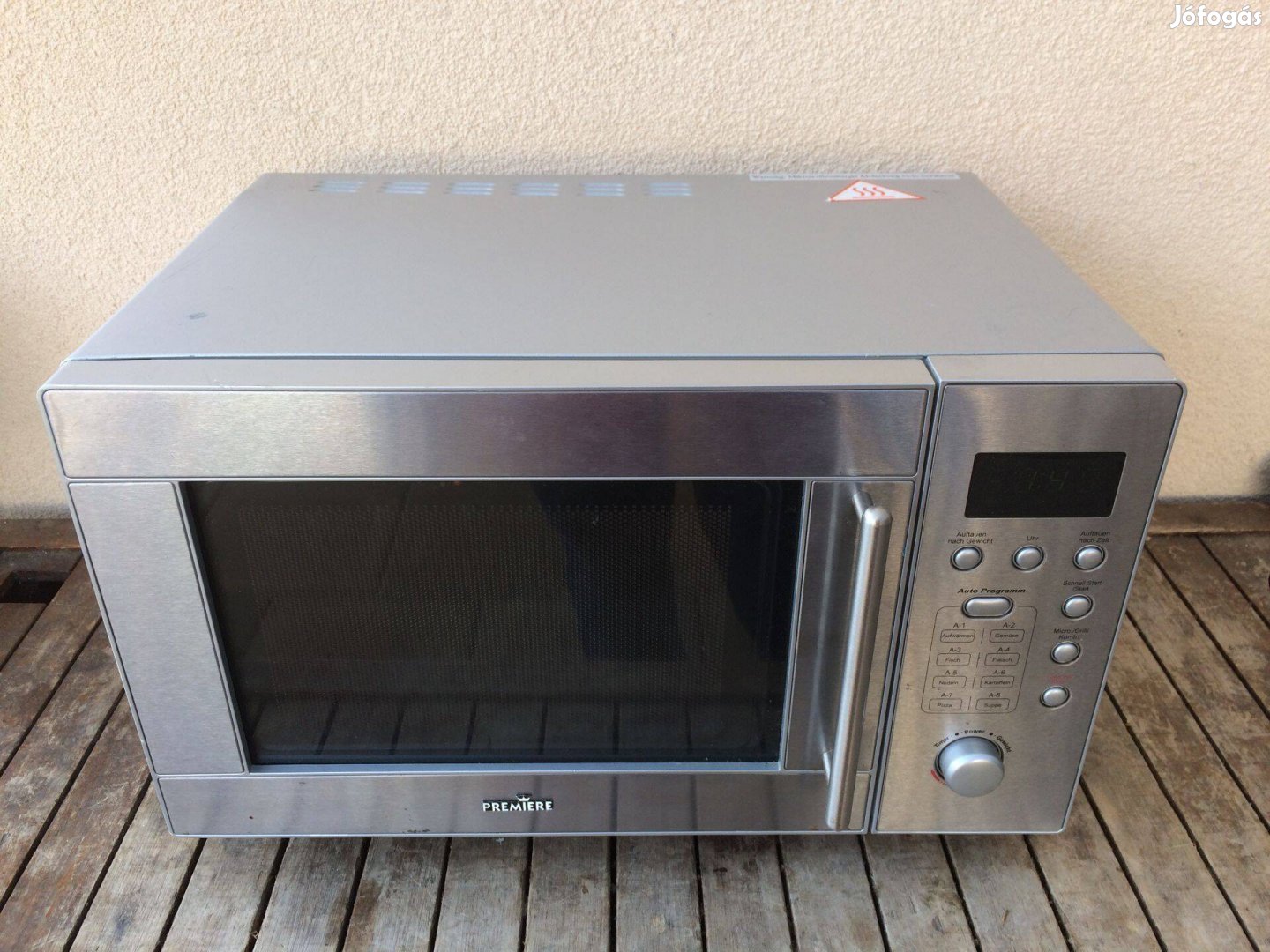 Premiere inox Digitális Grilles Mikrohullámú Sütő Mikró