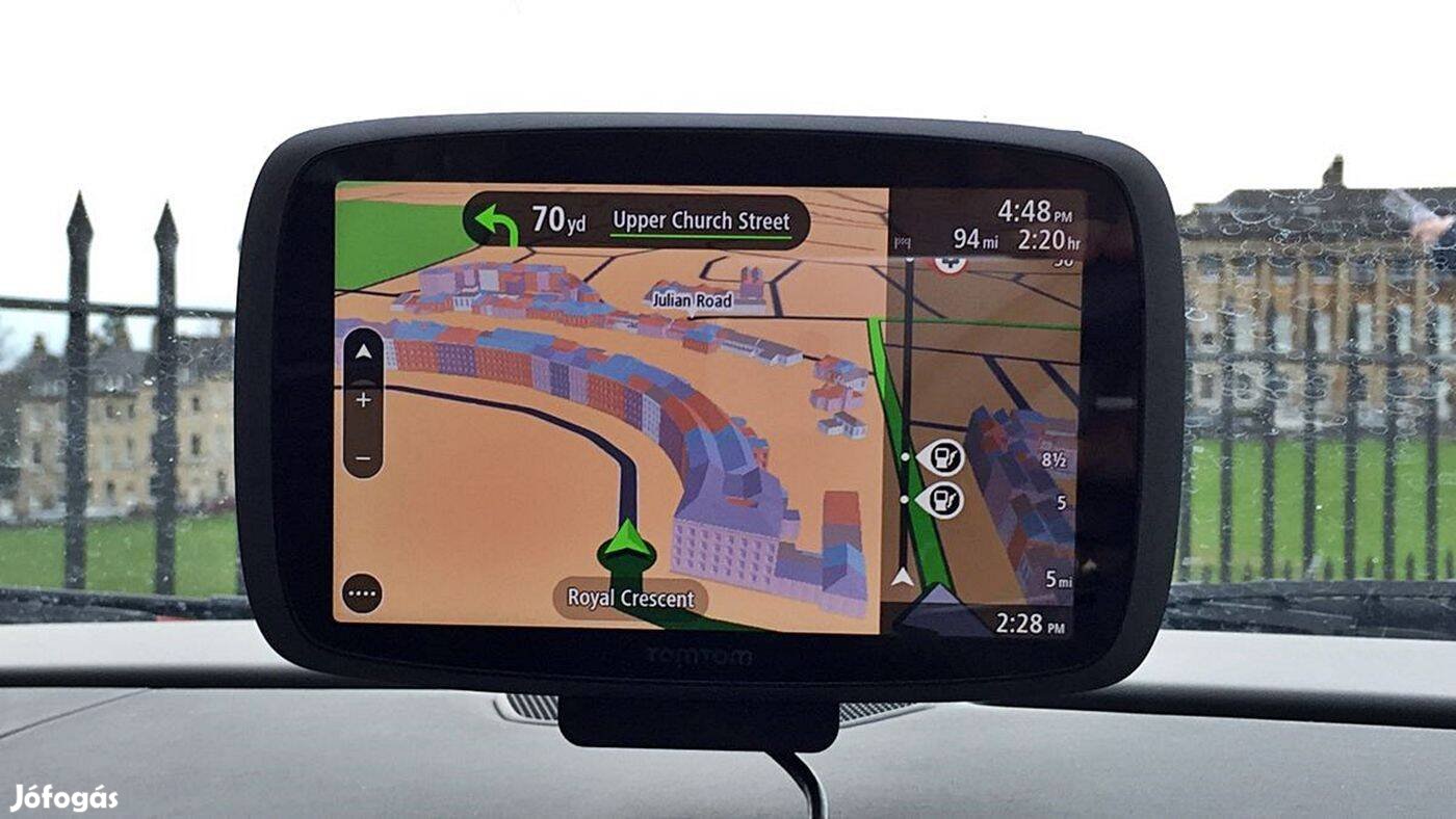 Prémium 6" Tomtom GO 6000 GPS navigáció 2024 élettartam Fulleu SIM TMC