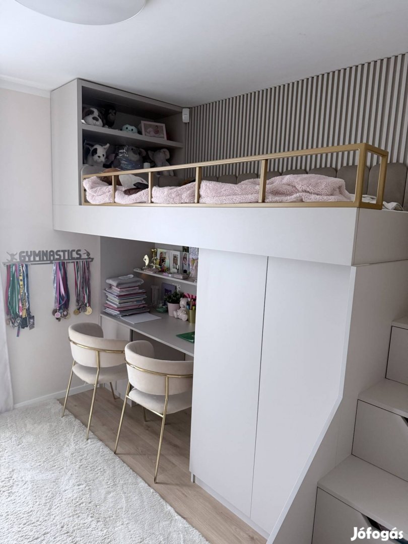 Prémium Asztalos Galériaágy Komplett gyerekszoba bútor eladó