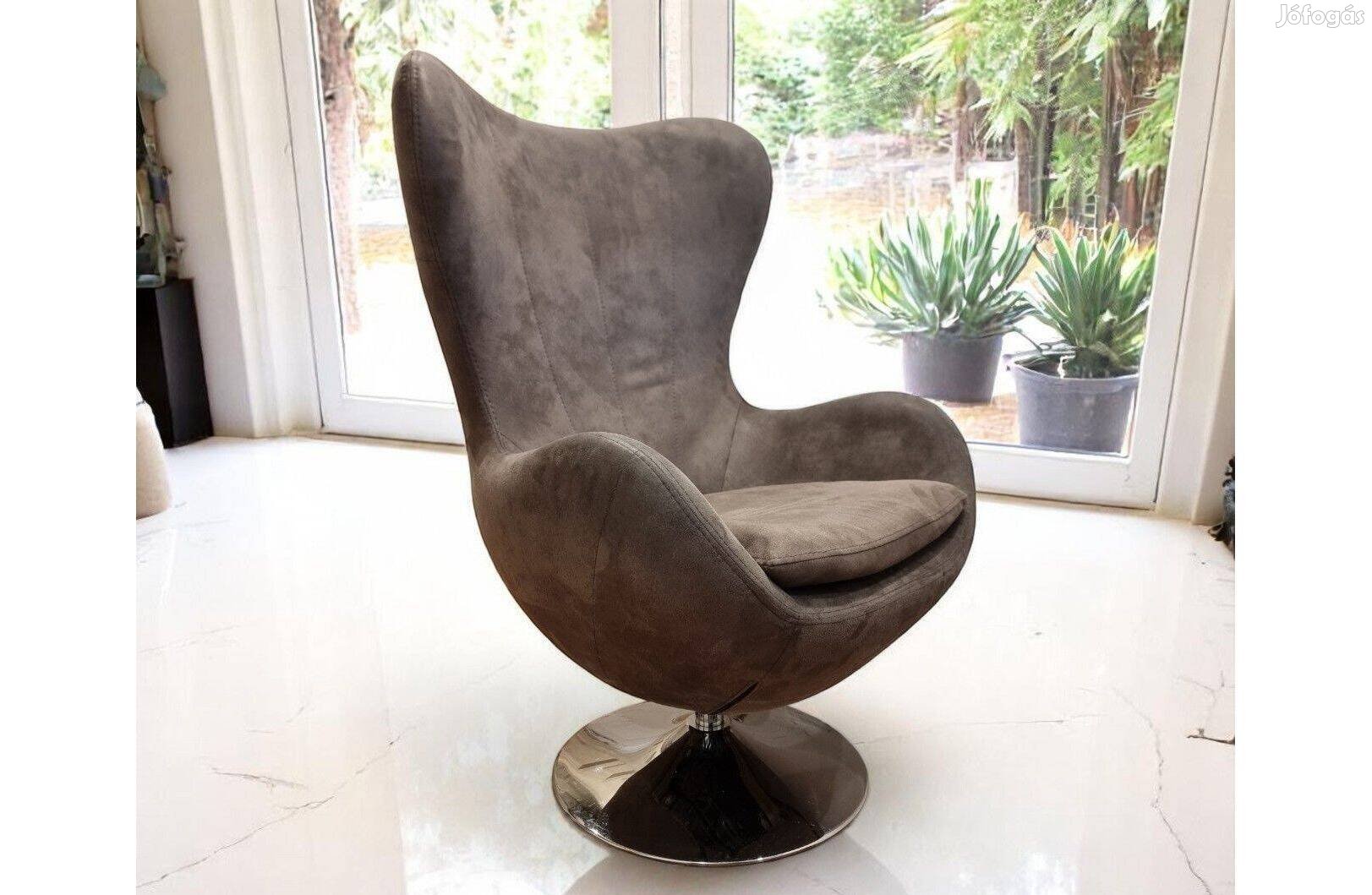 Premium Design tojás/kagyló alakú "space age" forgó fotel