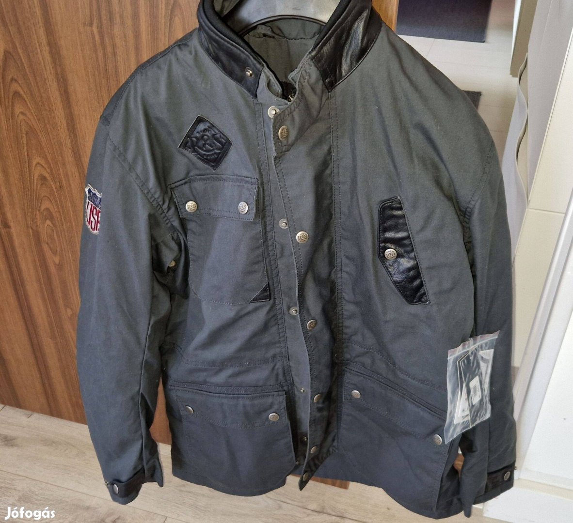 Prémium Escape USA Heritage viaszbőr marhabőr motoros kabát dzseki XL