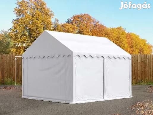 Premium Raktársátor tároló sátor 4x4 m ponyva PVC erősített