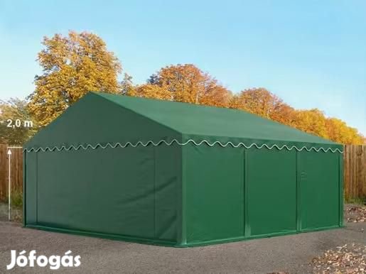 Premium Raktársátor tároló sátor 5x6 m ponyva PVC zöld