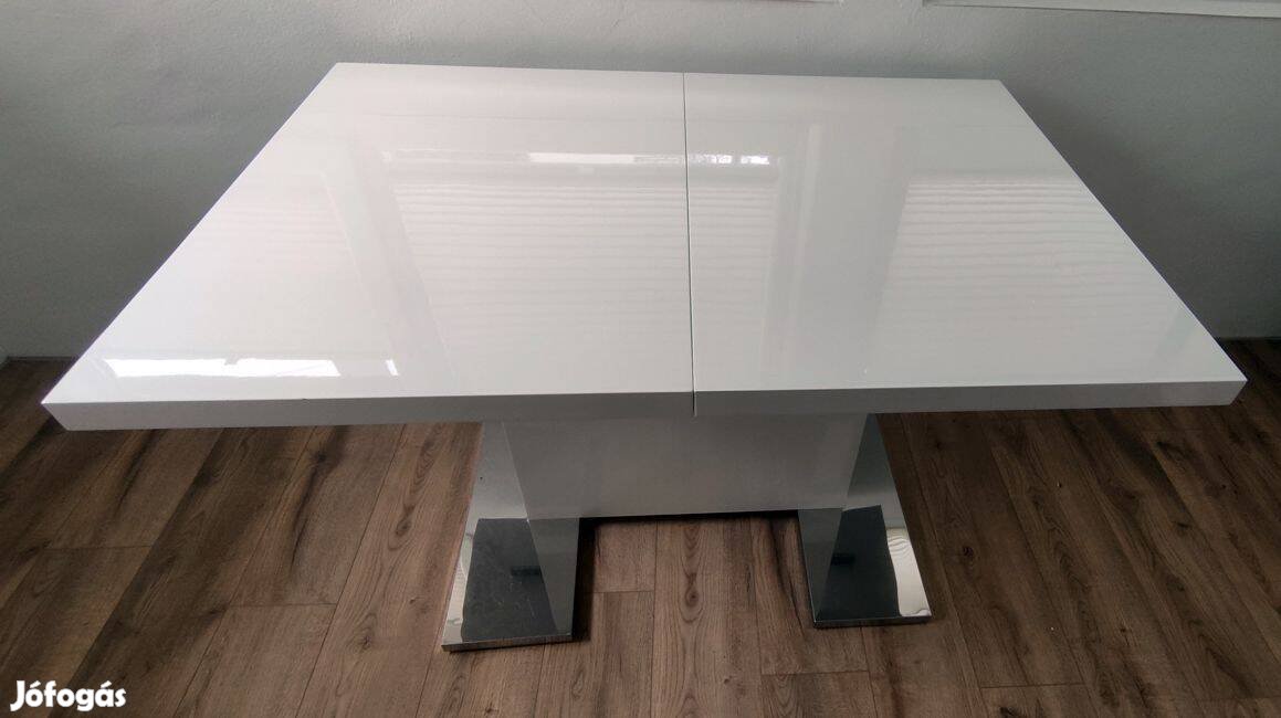 Prémium, magasfényű bővíthető étkezőasztal eladó