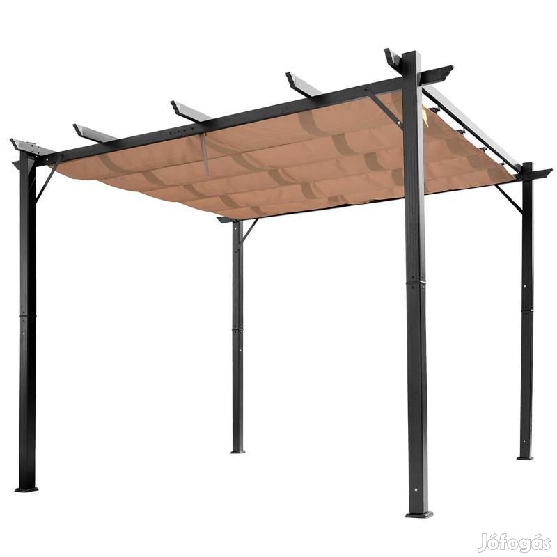 Prémium alumínium pergola állítható tetővel  3 × 4 m, krém&#8230;