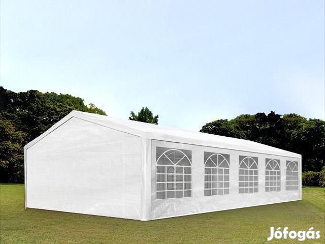Premium rendezvénysátor parti sátor 5x10 m ponyva PE  fehér