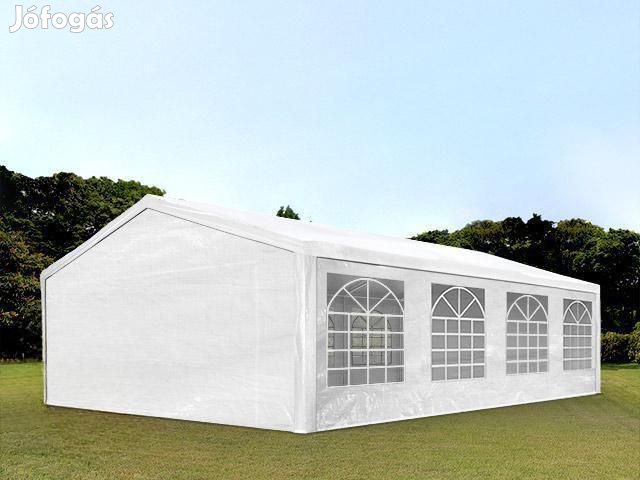 Premium rendezvénysátor parti sátor 5x8 m ponyva PE fehér