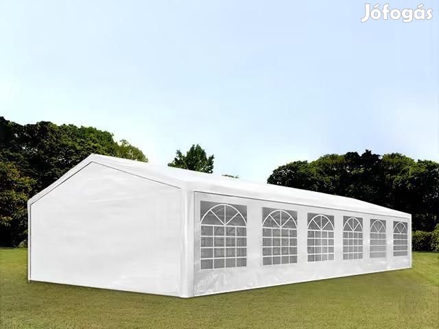 Premium rendezvénysátor parti sátor 6x12 m ponyva PE fehér