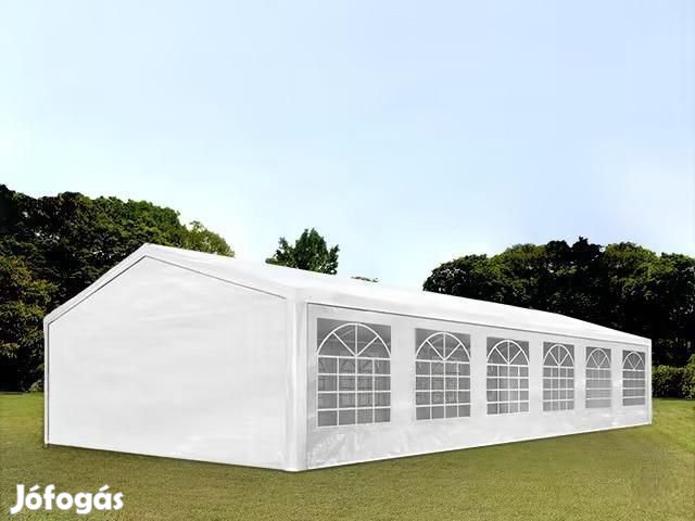 Premium rendezvénysátor parti sátor 6x12 m ponyva PE fehér