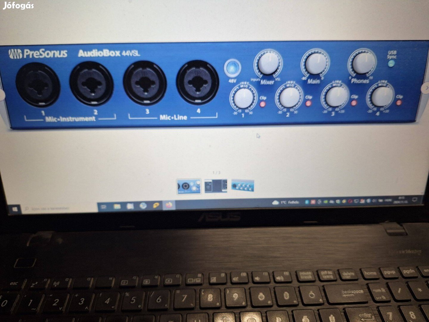 Presonus Audiobox 44 VSL 4 csatornás külső studió interfész