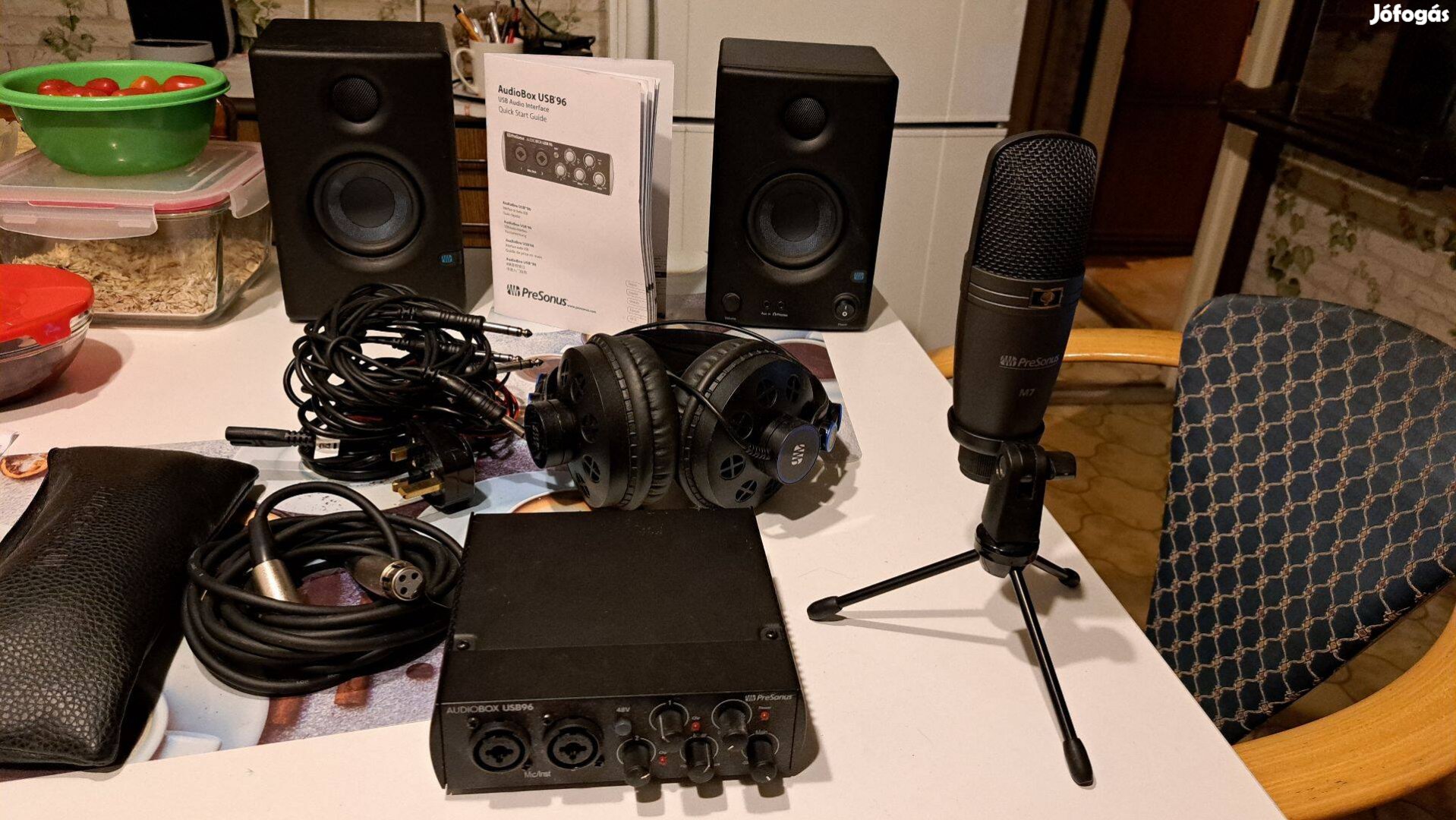 Presonus Audiobox Studio hangfalpár, hangkártya, fejhallgató, mikrofon