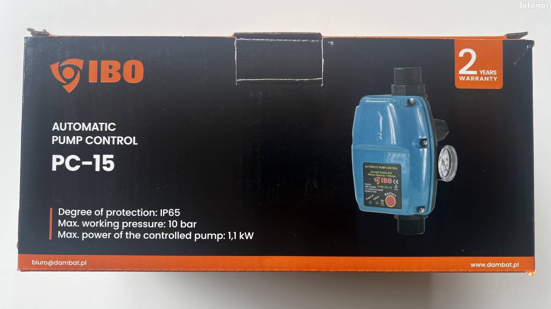 Presscontrol, automata nyomáskapcsoló, szivattyú vezérlő