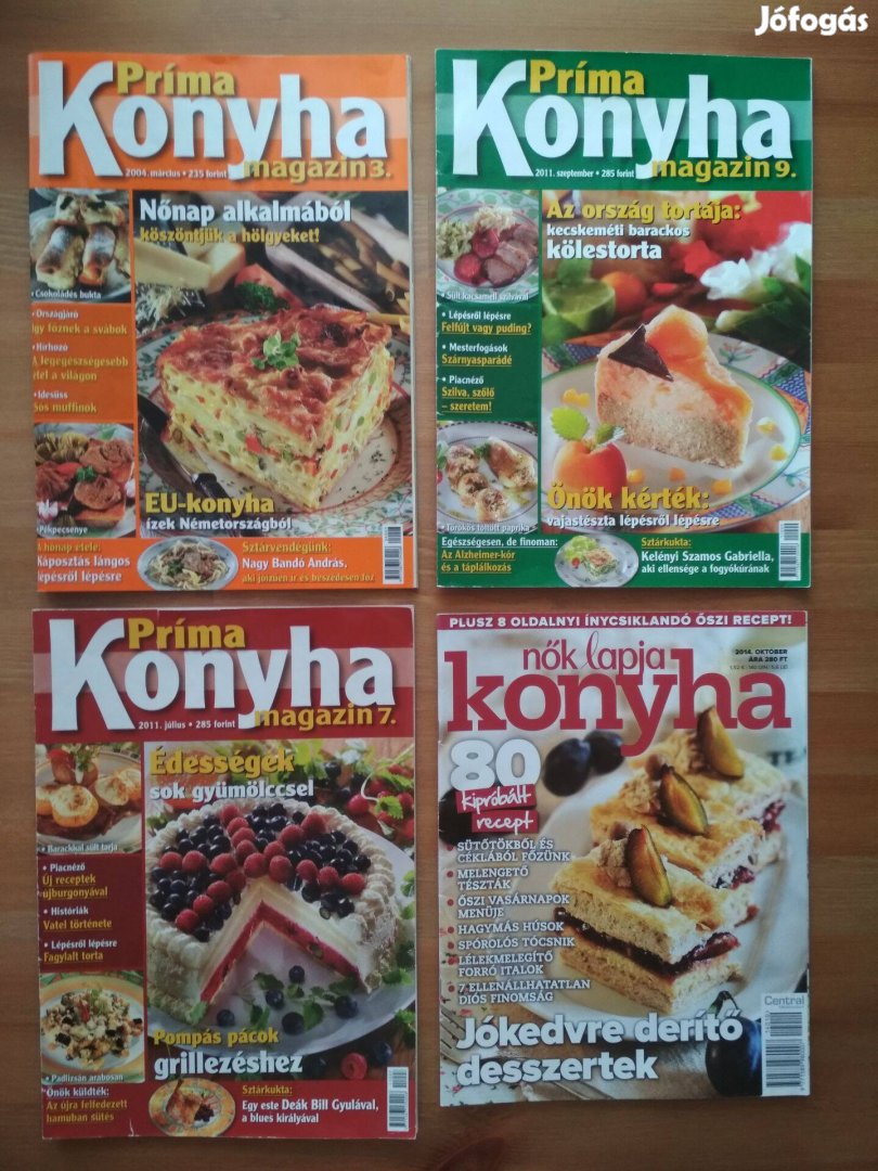 Príma konyha és Nők lapja konyha magazinok