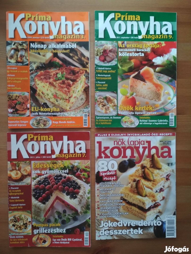 Príma konyha és Nők lapja konyha magazinok