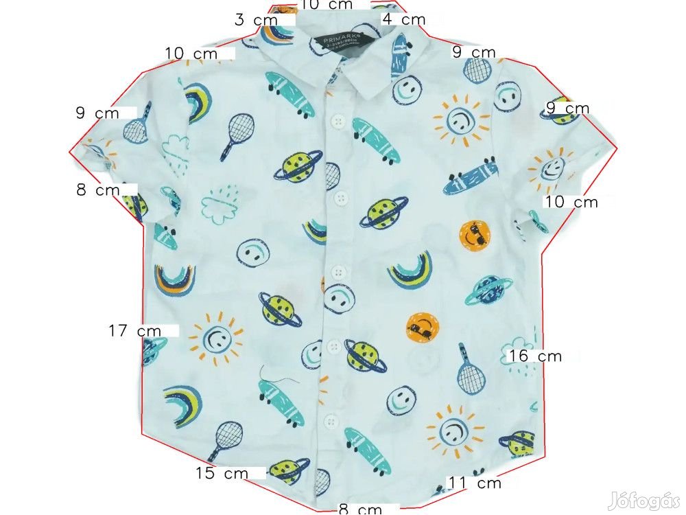 Primark Használt (újszerű) Fiú Ing (Méret: 98)