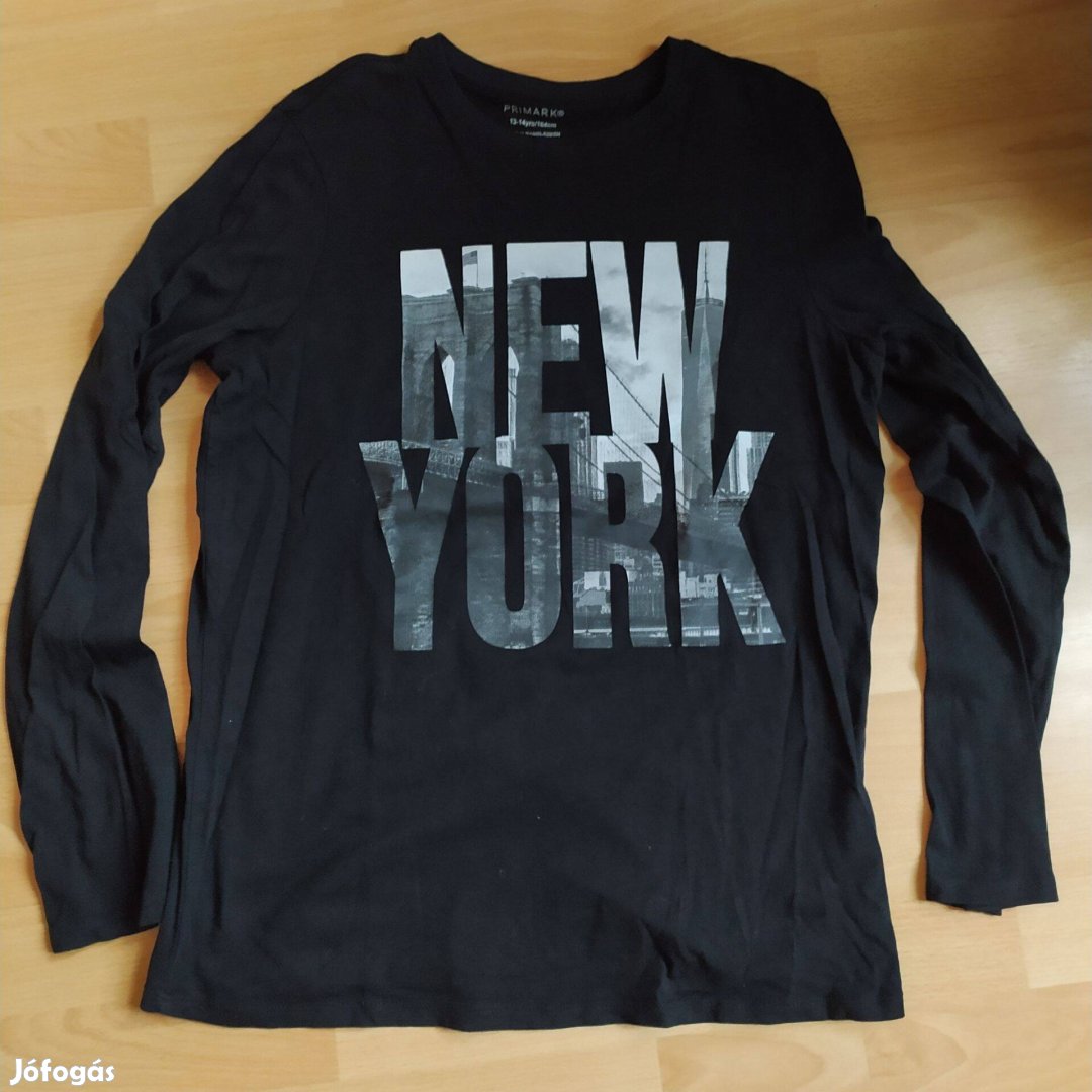 Primark New York feliratos felső 13-14 év 164