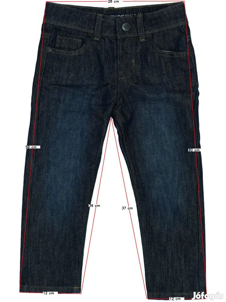 Primark Új (címke nélküli) Fiú Farmernadrág (Méret: 104)