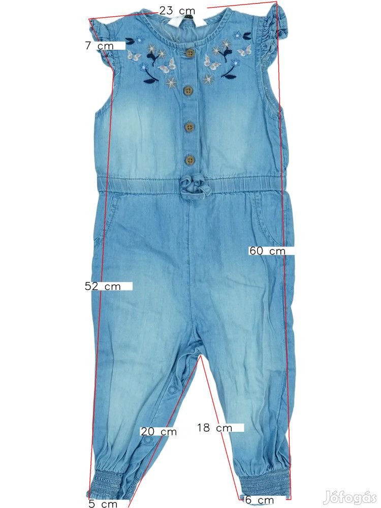 Primark Új (címke nélküli) Lány Playsuit / Jumpsuit (Méret: 74)