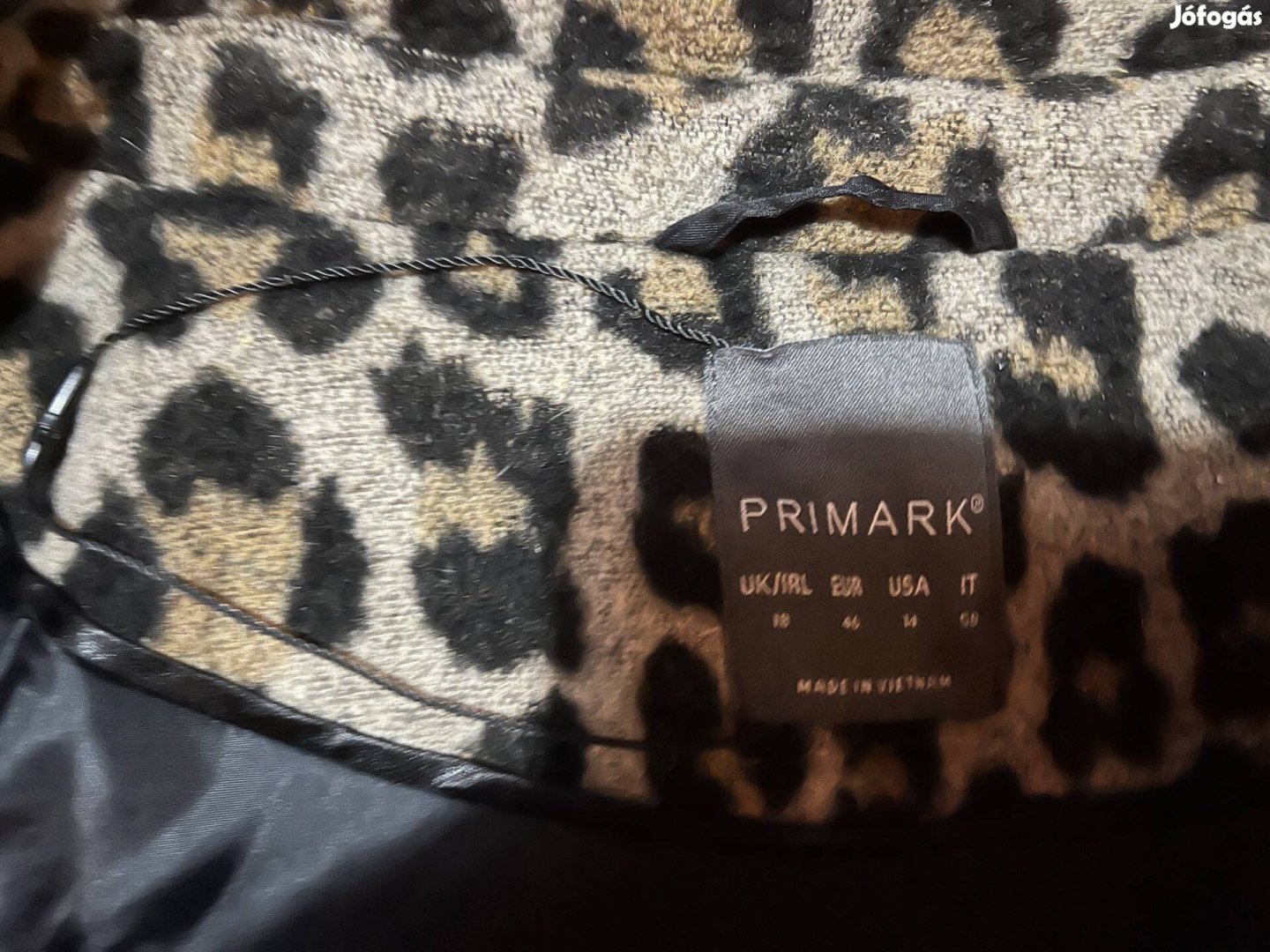 Primark női leopárd mintás kabát 46 46-os!
