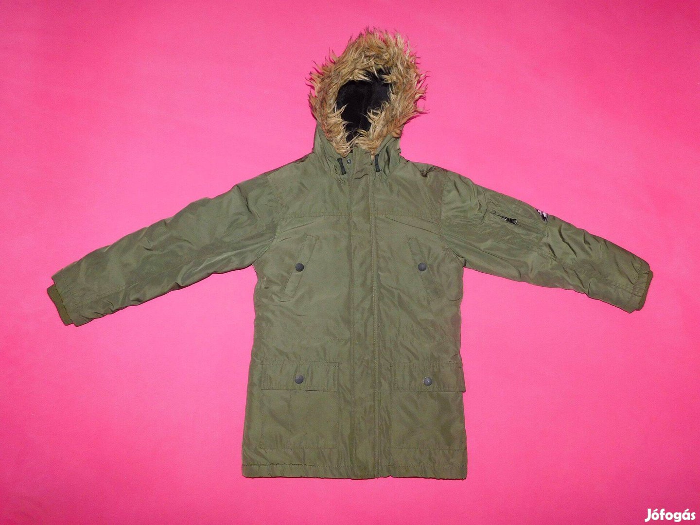 Primax Rebel kapucnis, téli, bélelt kabát 146-152-es, 11-12 évesre