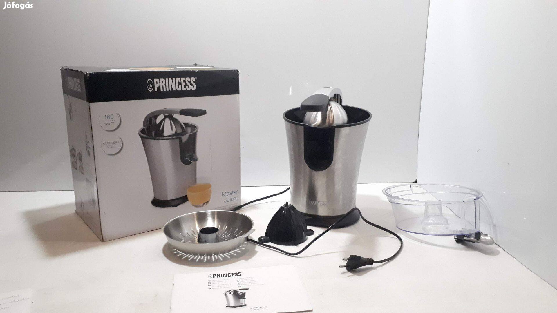 Princess Master Juicer inox univerzális citrusfacsaró, használt