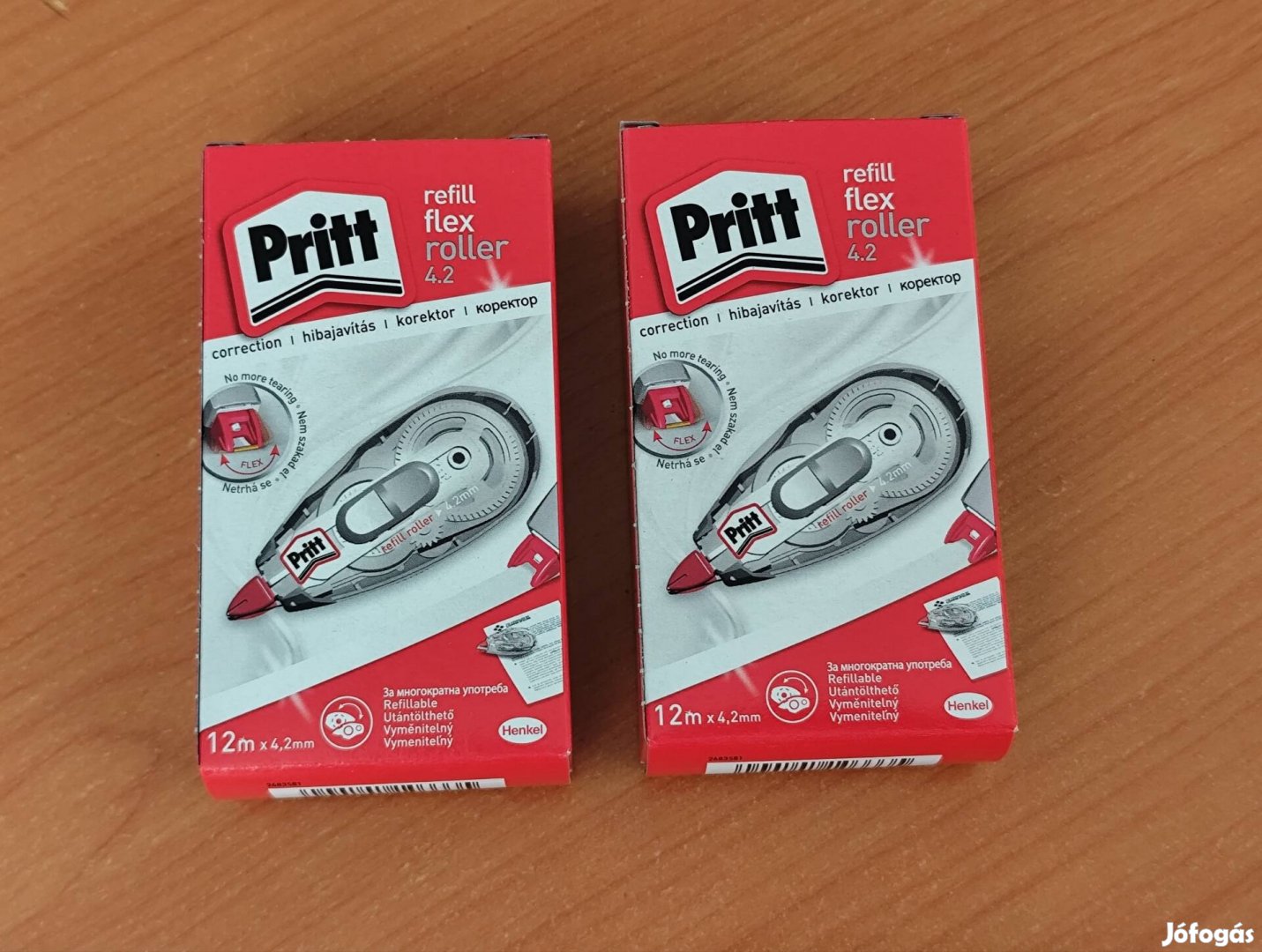 Pritt utántölthető hibajavító roller. Darabár.