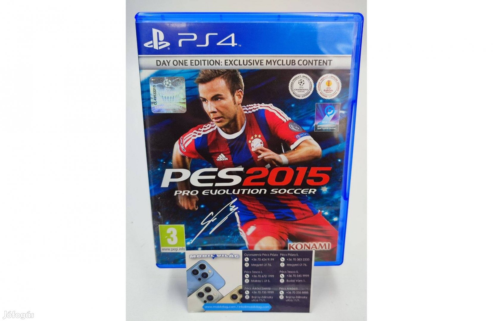 Pro Evolution Soccer PES 2015 PS4 Garanciával #konzl1280