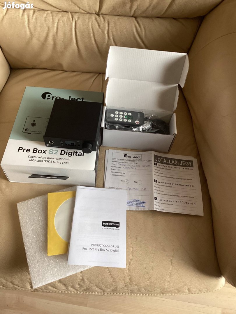 Pro-Ject Pre Box S2 digitális DACelőerősítő