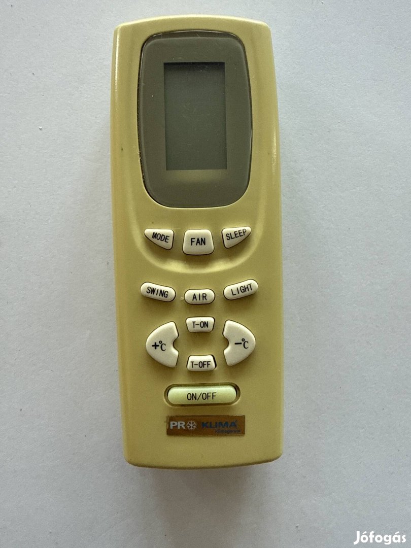 Pro Klíma klíma távirányító