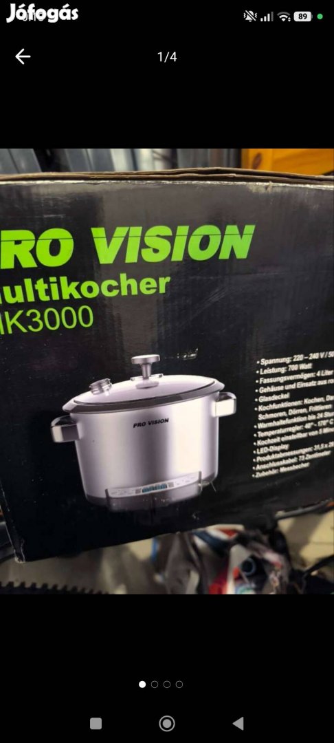 Pro Vision Multikocher MK3000 multifunkciós főző edény