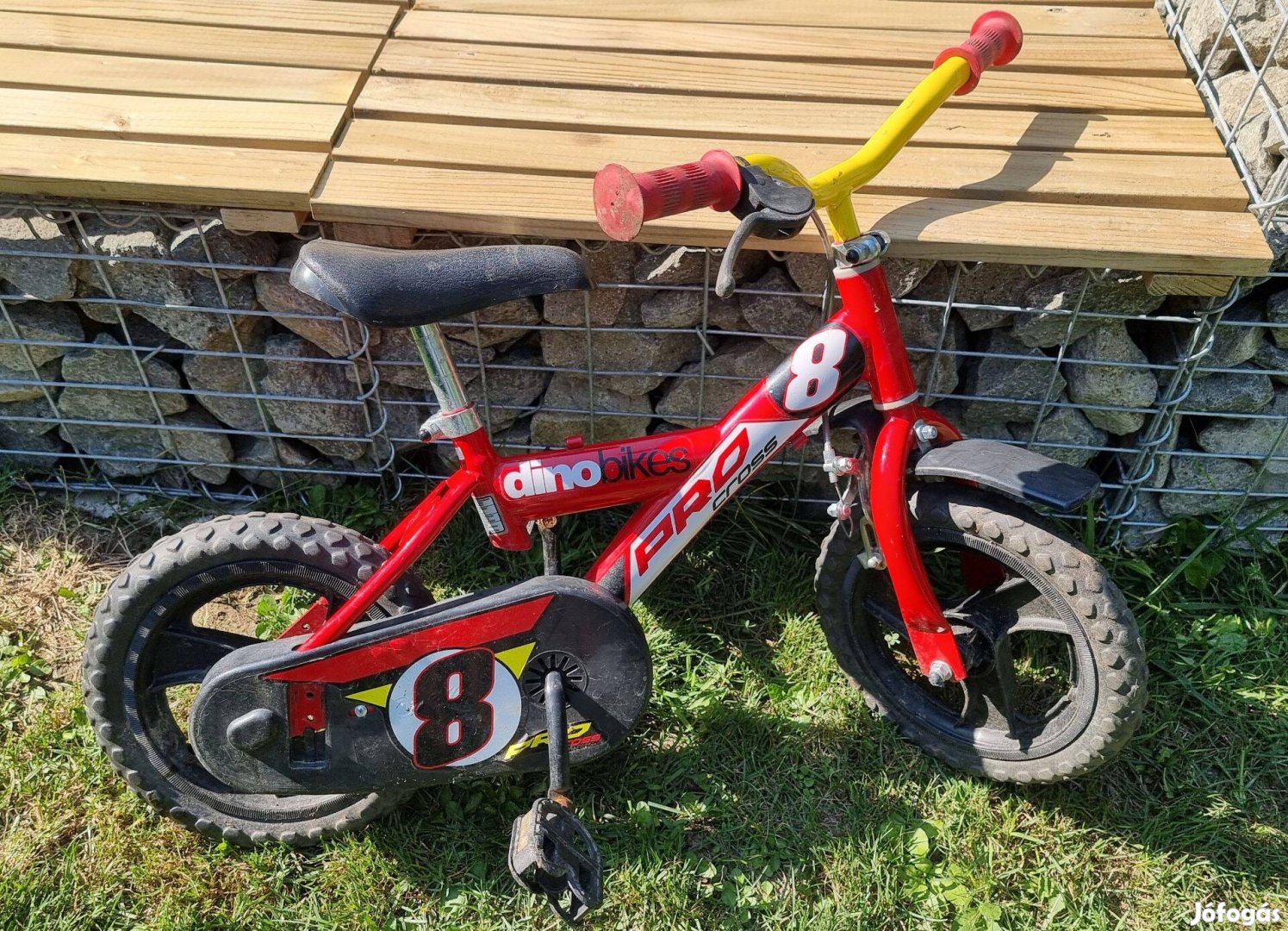 Pro piros gyerek bicikli 14-es méretben - Dino Bikes kerékpár