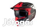 Próbasisak MT Helmets Streetfighter SV S Totem szürke/piros S