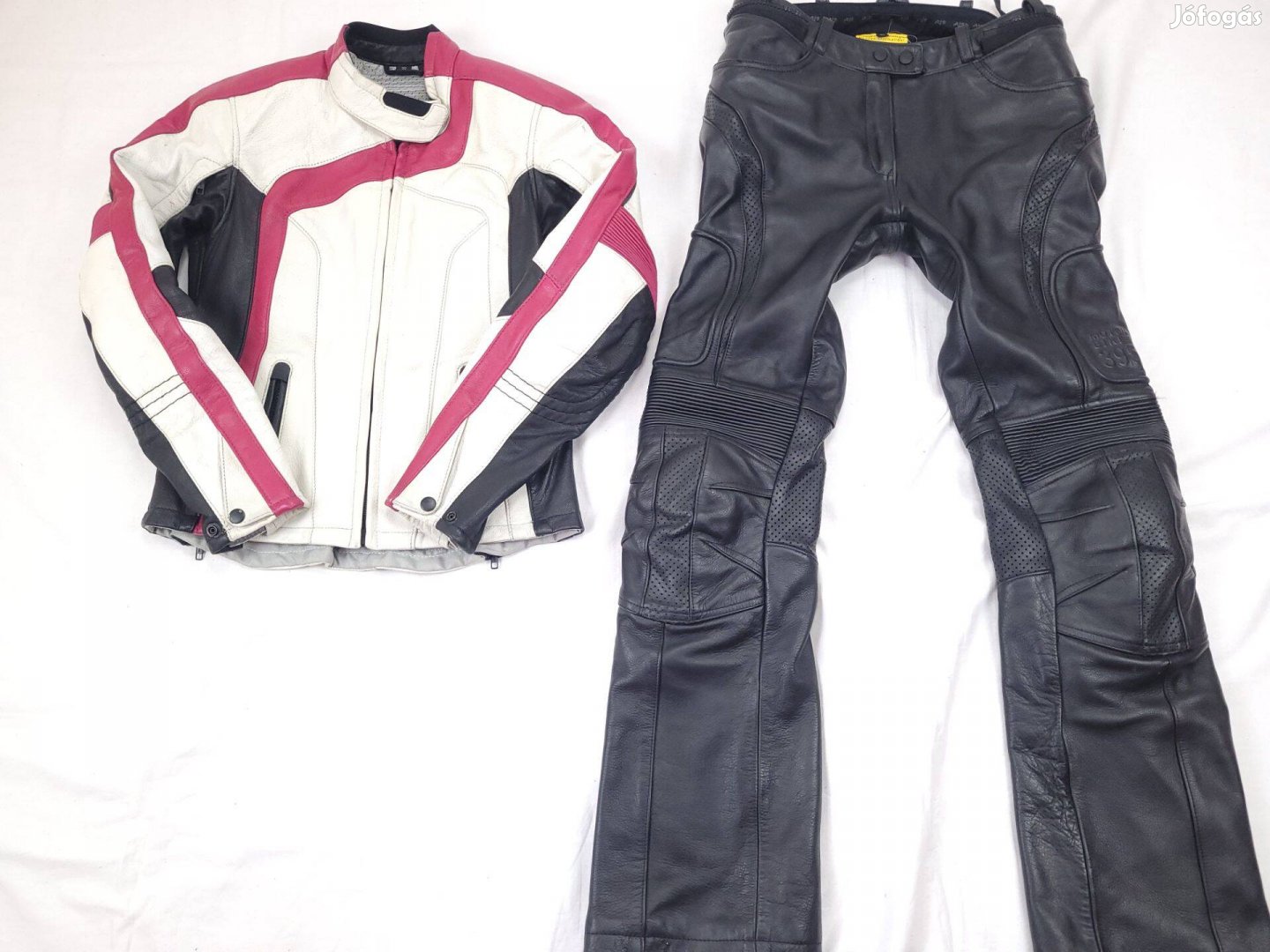 Probiker Pink Ajs kétrészes női motoros bőrruha S 38
