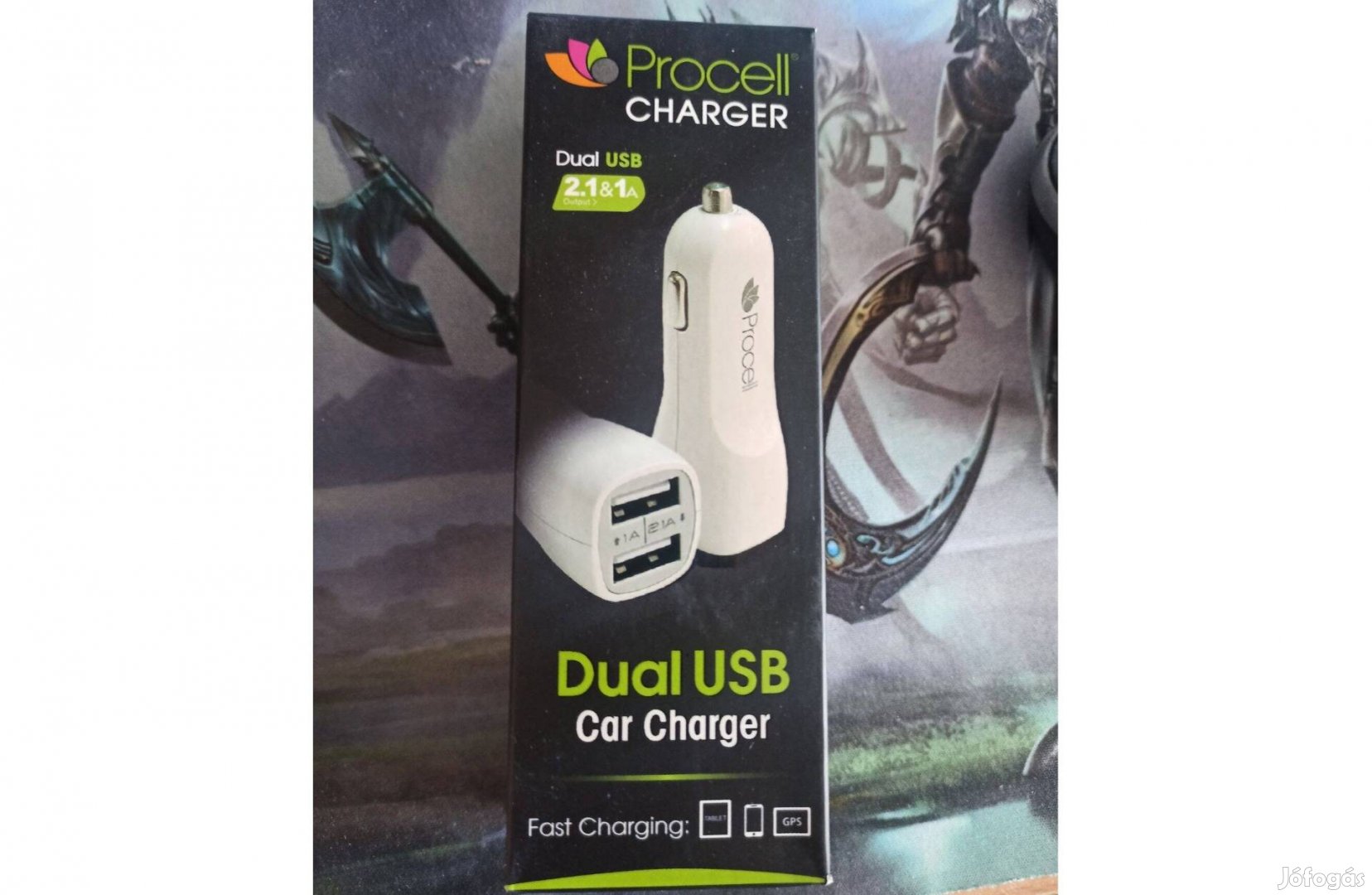 Procell autós töltő, kettős USB, 2.1A Új Olcsón eladó