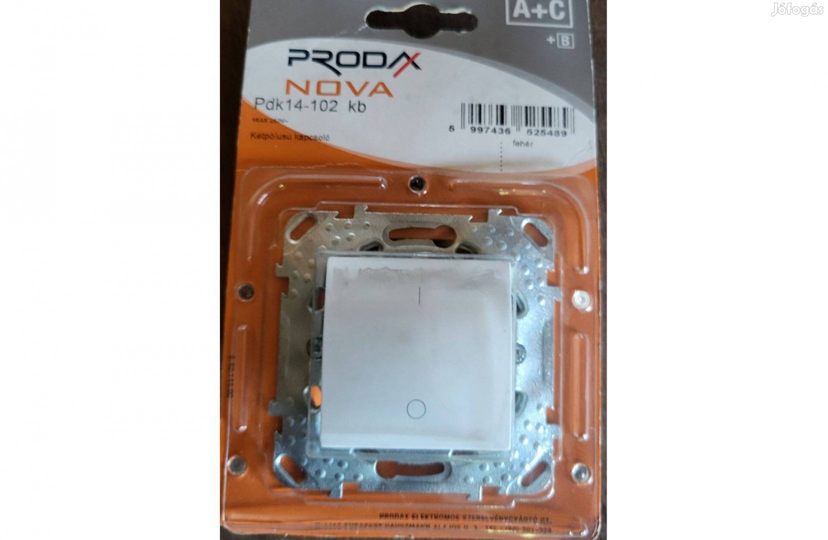 Prodax Nova kétpólusú kapcsoló Pdk14 -102 kb