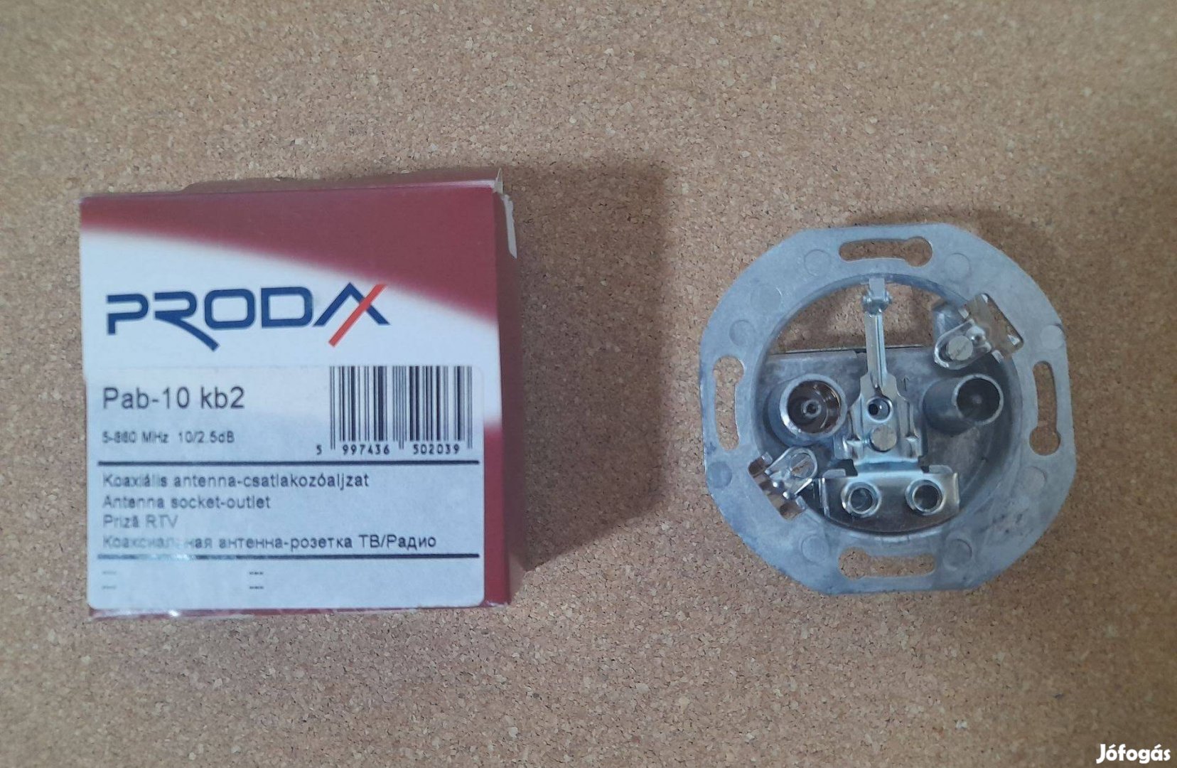Prodax Pab-10 kb2 koax antenna aljzatok bontatlan csomagolásban