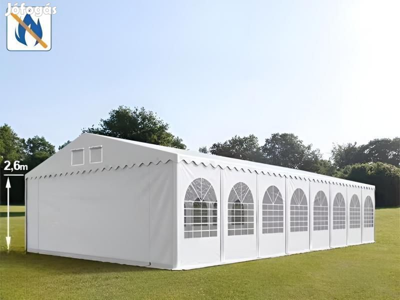 Professzionális extra erős parti rendezvénysátor 8x20 m, ponyva