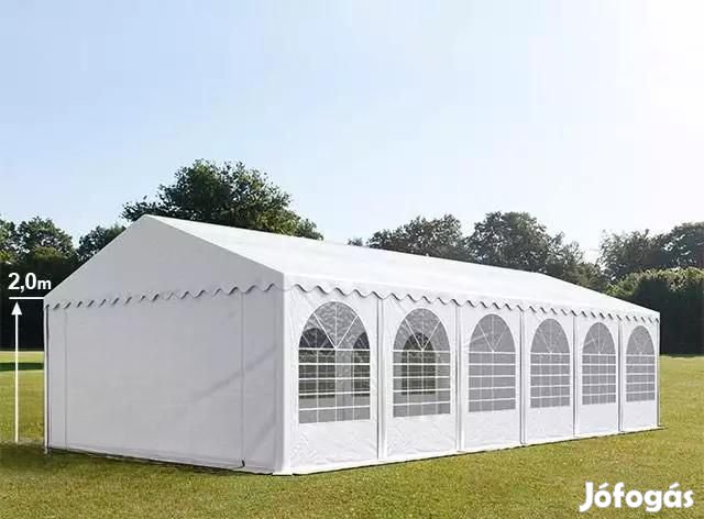 Professzionális extra erős rendezvénysátor 5x12m, ponyva PVC