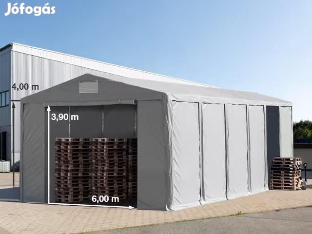 Professzionális ipari sátor 8x12m raktársátor 4,00m