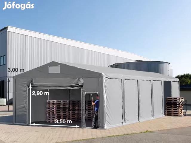 Professzionális ipari sátor 8x16m raktársátor 3,00m