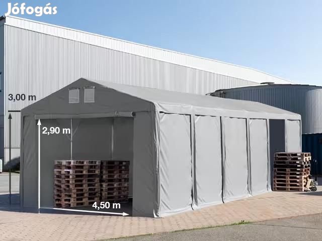 Professzionális raktársátor, ipari sátor 6x12m oldalmagasság