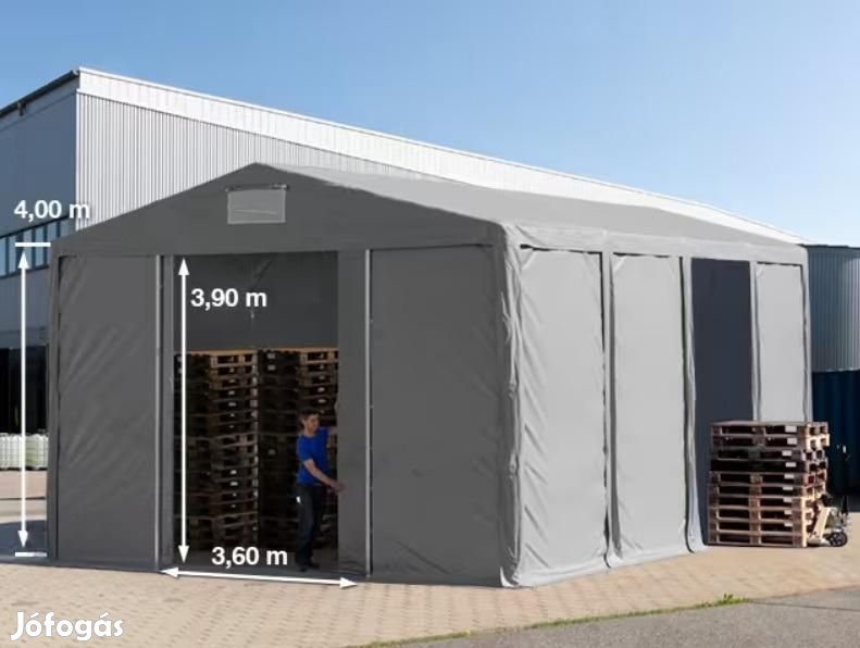 Professzionális raktársátor, ipari sátor 8x8m oldalmagasság