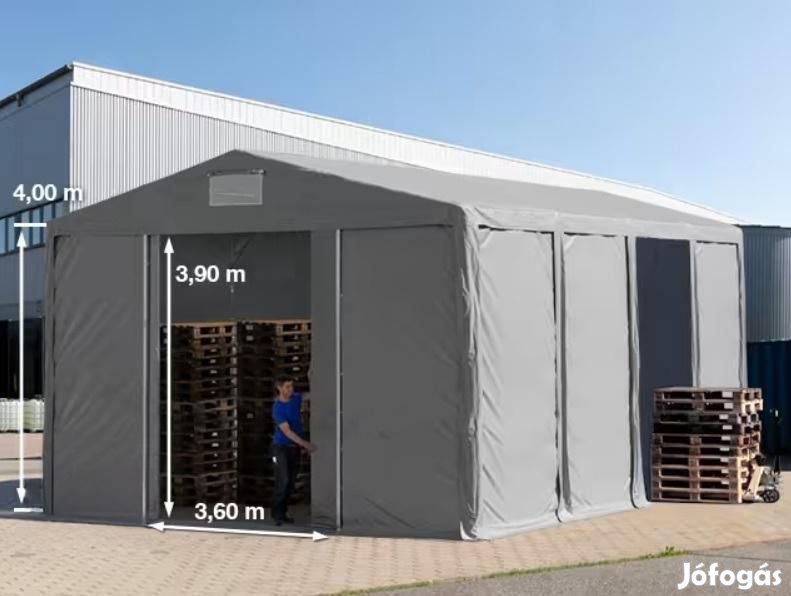 Professzionális raktársátor, ipari sátor 8x8m oldalmagasság