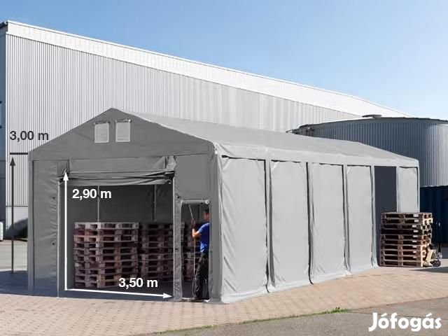Professzionális raktársátor, iparisátor tároló 6x12m