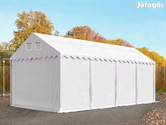 Professzionális raktársátor, tároló sátor 4x8m ponyva PVC