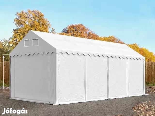 Professzionális raktársátor, tároló sátor 4x8m ponyva PVC