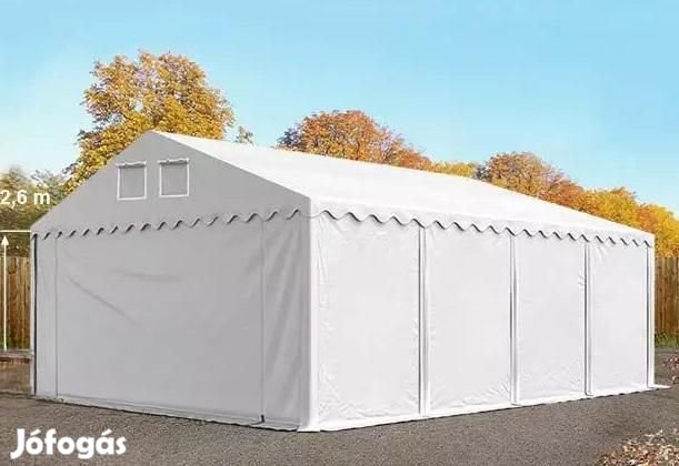 Professzionális raktársátor, tároló sátor 6x8m ponyva PVC fehér&#8230;